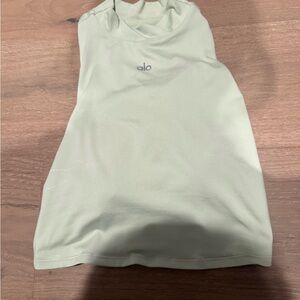 Alo Sleeveless Workout Tank in Light Mint